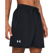 Under Armour Men's Launch Run 7 Inch Unlined Shorts, (001) Black/Black/Reflective, 3X-Large