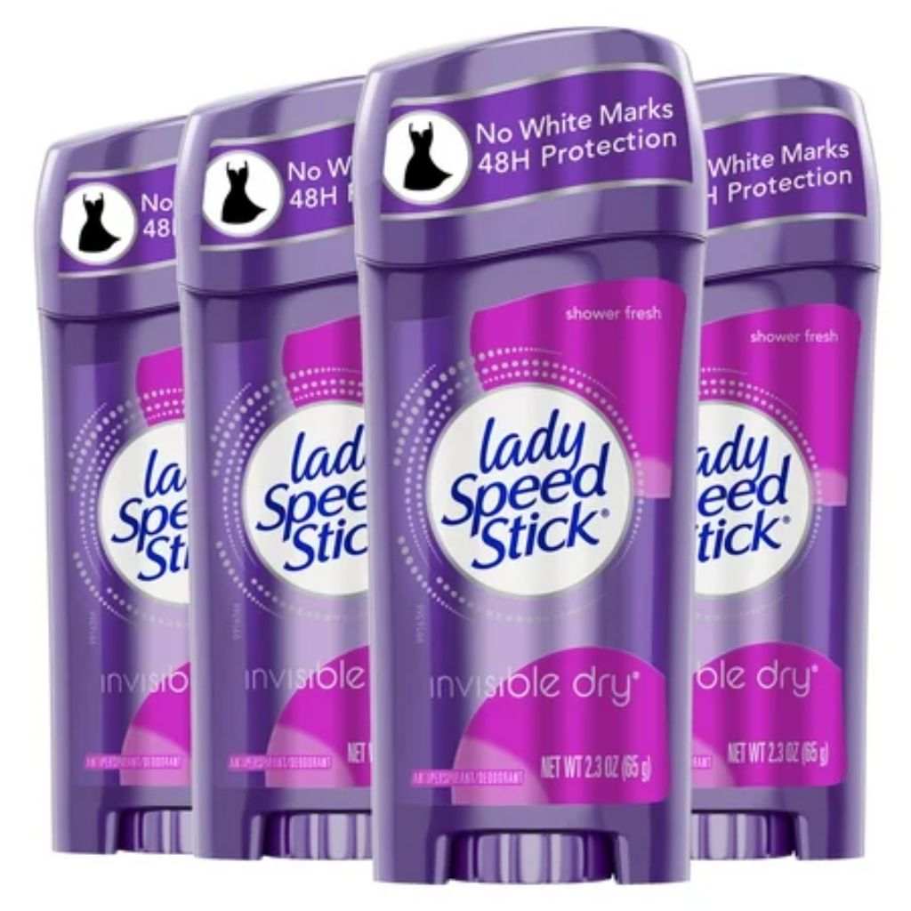 Lady Speed Stick Invisible Dry Antiperspirant Deodorant  Shower Fresh  2.3oz  4 Pack
