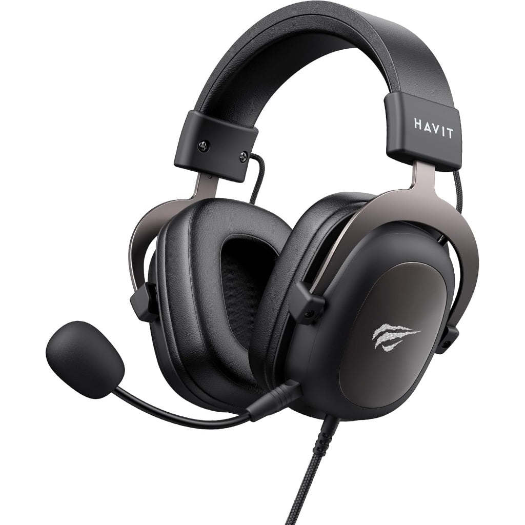 havit H2002d Gaming Headsets for PS4,PC, 53MM Drivers Surround Sound PS5 Headset with Mic Gaming Headphones with Mic Durable Aluminum Frame Valentines Gifts for Men