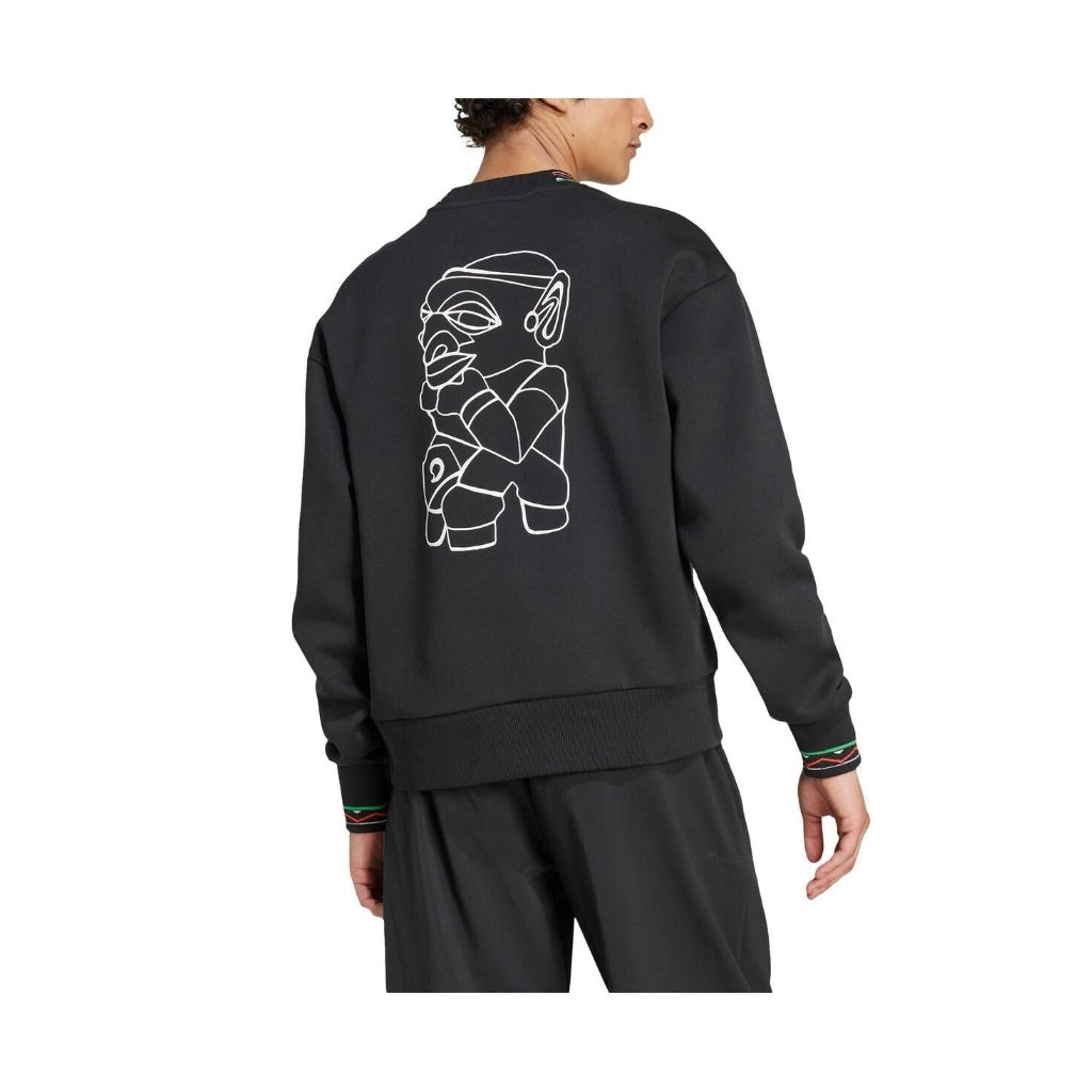 Men's Arsenal adidas X Labrum London 2024/25 Seasonal Pullover Sweatshirt, Black, Large