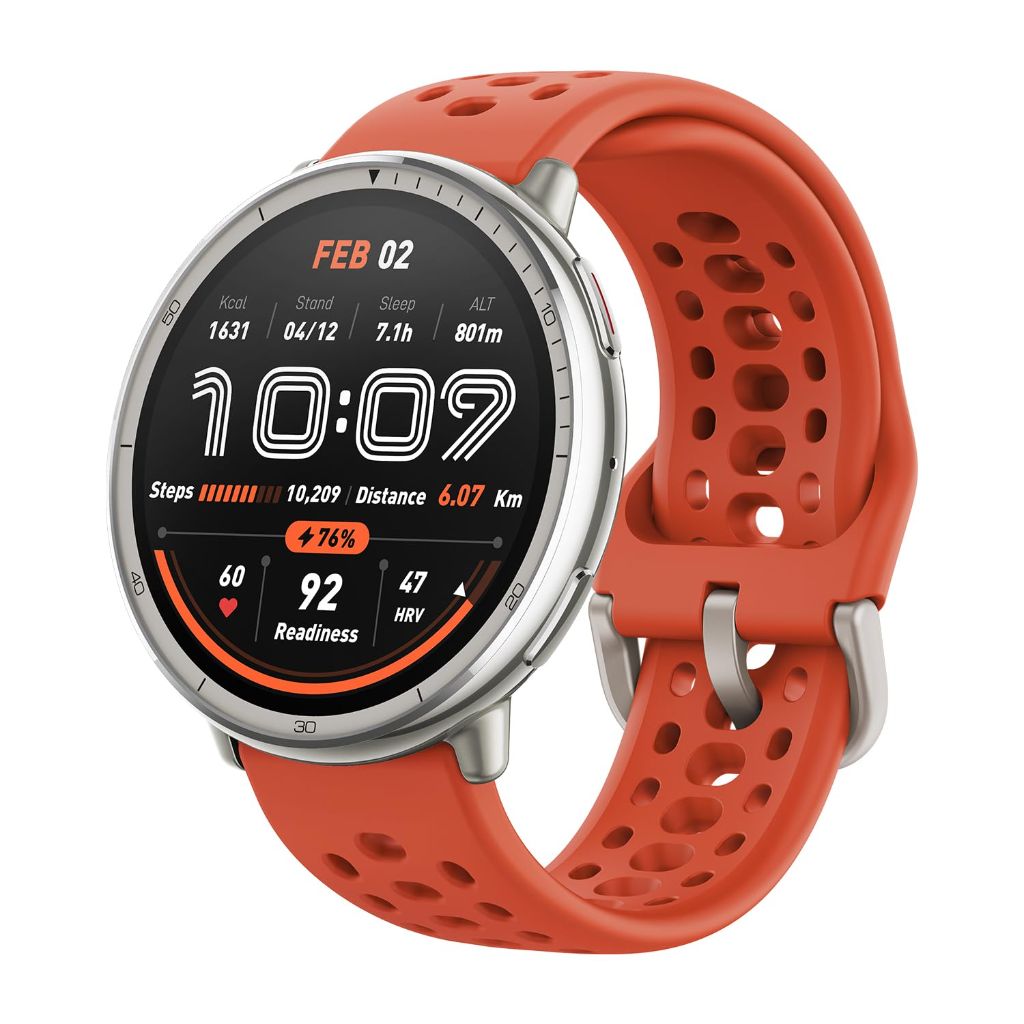 Amazfit Active 2 Smart Watch - Sport Silicone Red