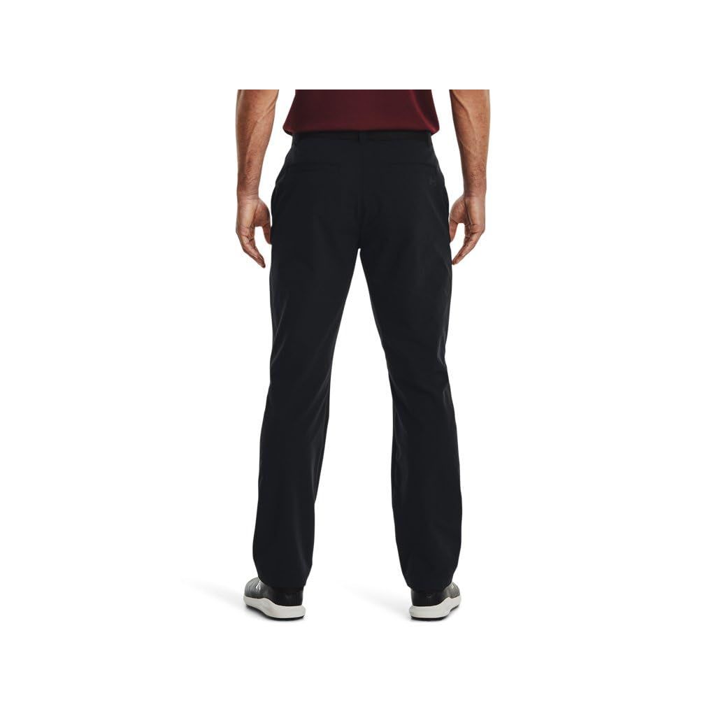 Under Armour Golf Men's Matchplay Tapered Golf Pants, Black/Black, 36/34