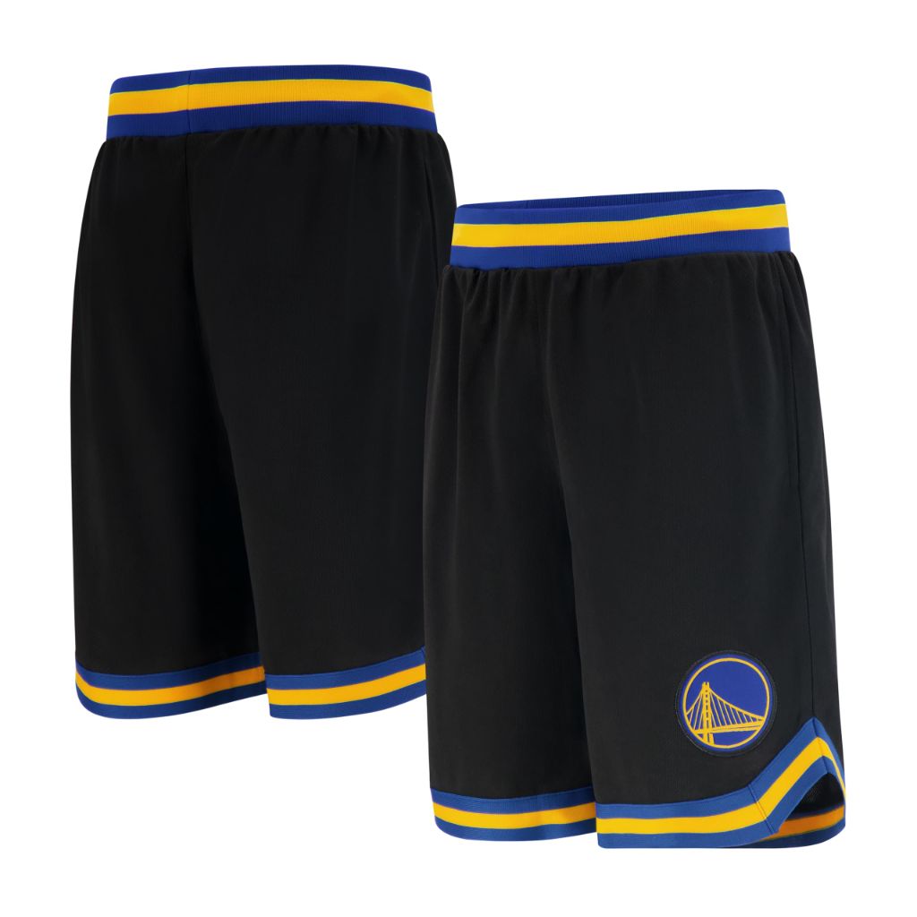 Ultra Game Boys' Active Knit Basketball Training Shorts,Golden State Warriors,Black,10-12