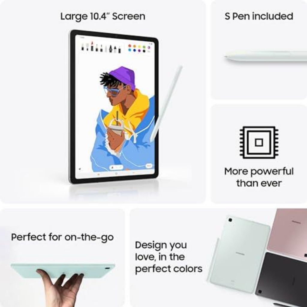 Samsung Galaxy Tab S6 Lite (2024), 10.4" Screen w/S-Pen, 64GB - Mint *Damaged Box*