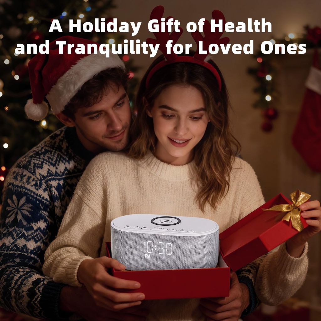 Odokee - Sound Machine, Alarm Clock & Wireless Charger
