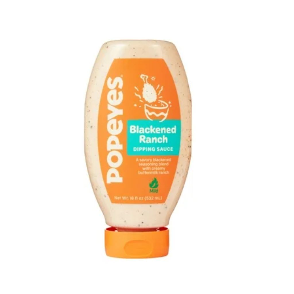 Popeyes Louisiana Kitchen Blackened Ranch Dipping Sauce  18 oz Bottle