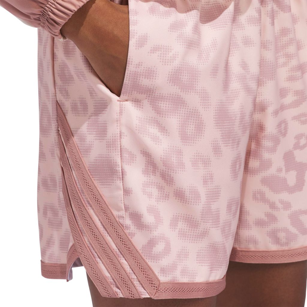 Adidas Women's CrazyLite Basketball Shorts Cheetah All Over Printed - Warm Clay XX-Small