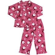 Carter's 2 Piece Santa Sleepwear Set - Pink-4