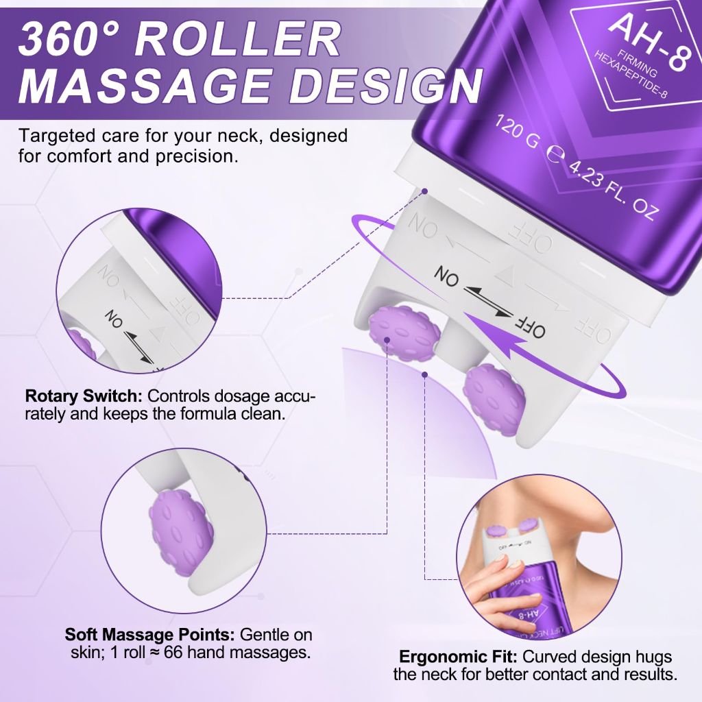 RoongDuuDll AH-8 Neck Creams for Sagging and Tighten, Neck Firming Cream
