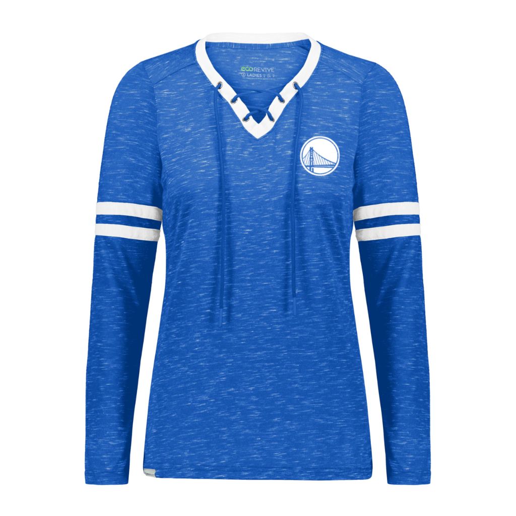 Holloway NBA Golden State Warriors Ladies Monterey Long Sleeve Tee, Medium