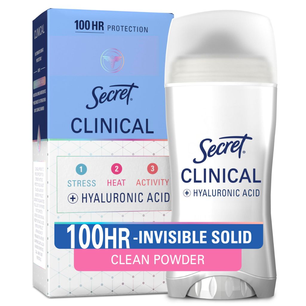 Secret Clinical Strength 100HR Sweat & Odor, Powder Protection Scent, 2.6 oz