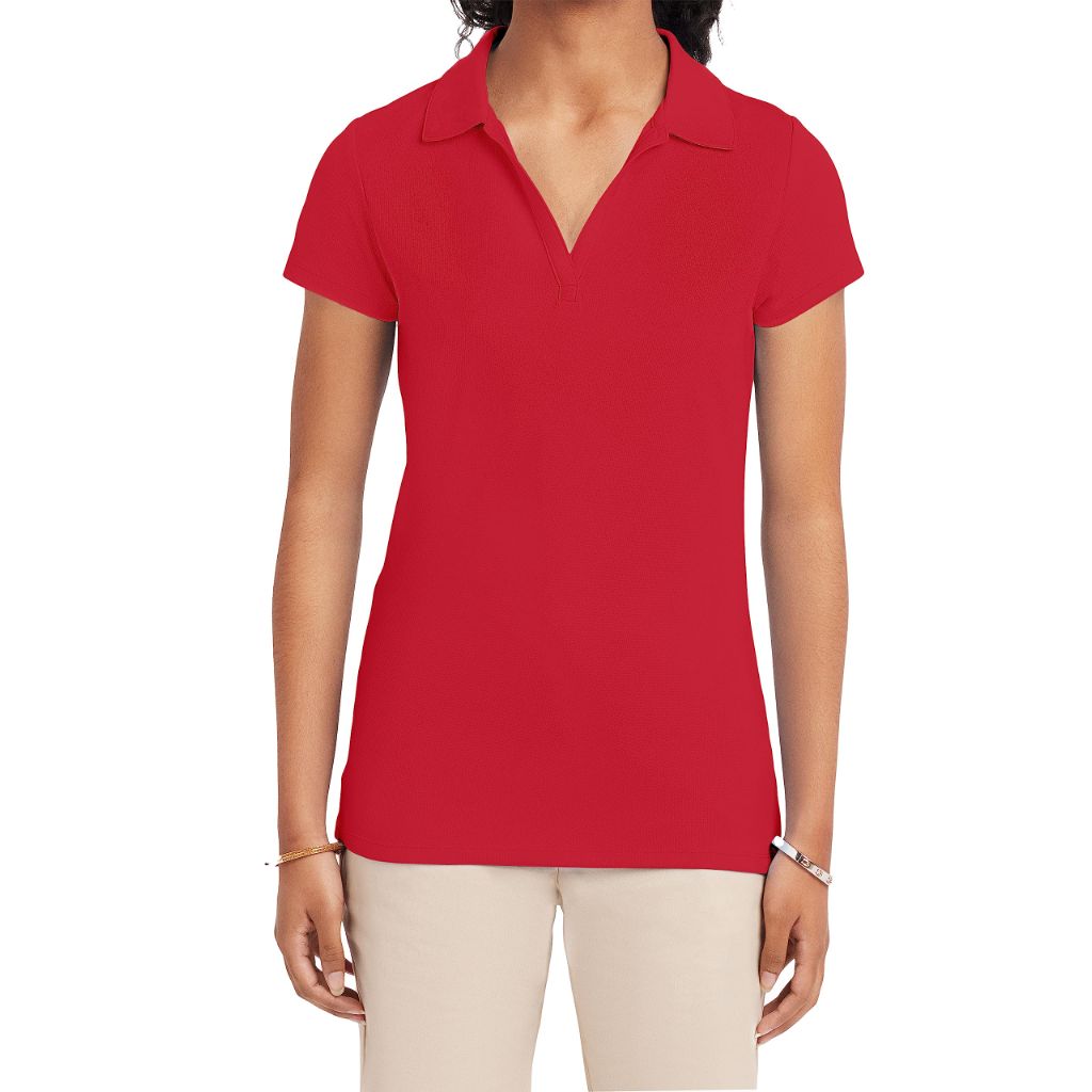 Nautica Junior's Uniform Short Sleeve Performance Polo, Red - size 7/9M