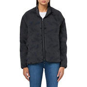 adidas Women's Printed Fleece Full-Zip Jacket - Carbon, Size XS
