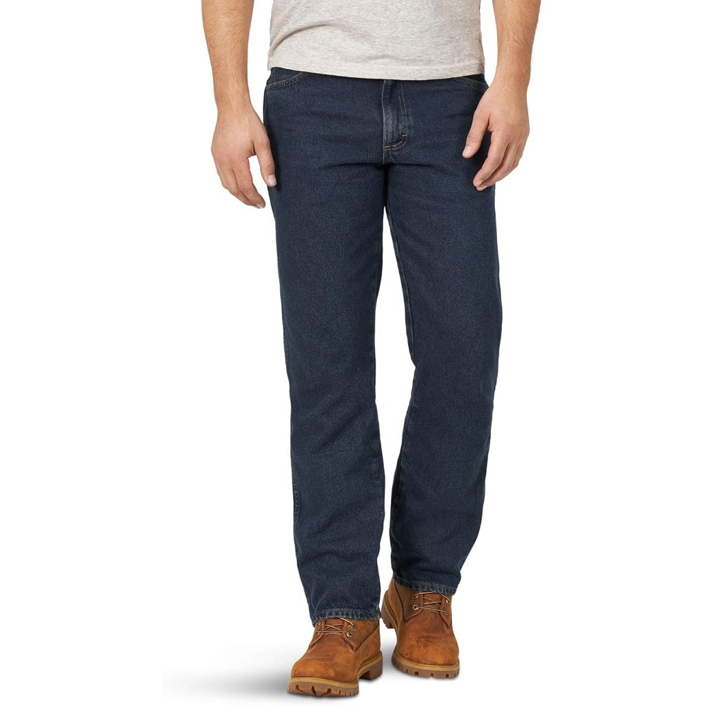 Rustler Men's Classic Regular Fit Jeans - Dark Tint, Size 30W x 30L