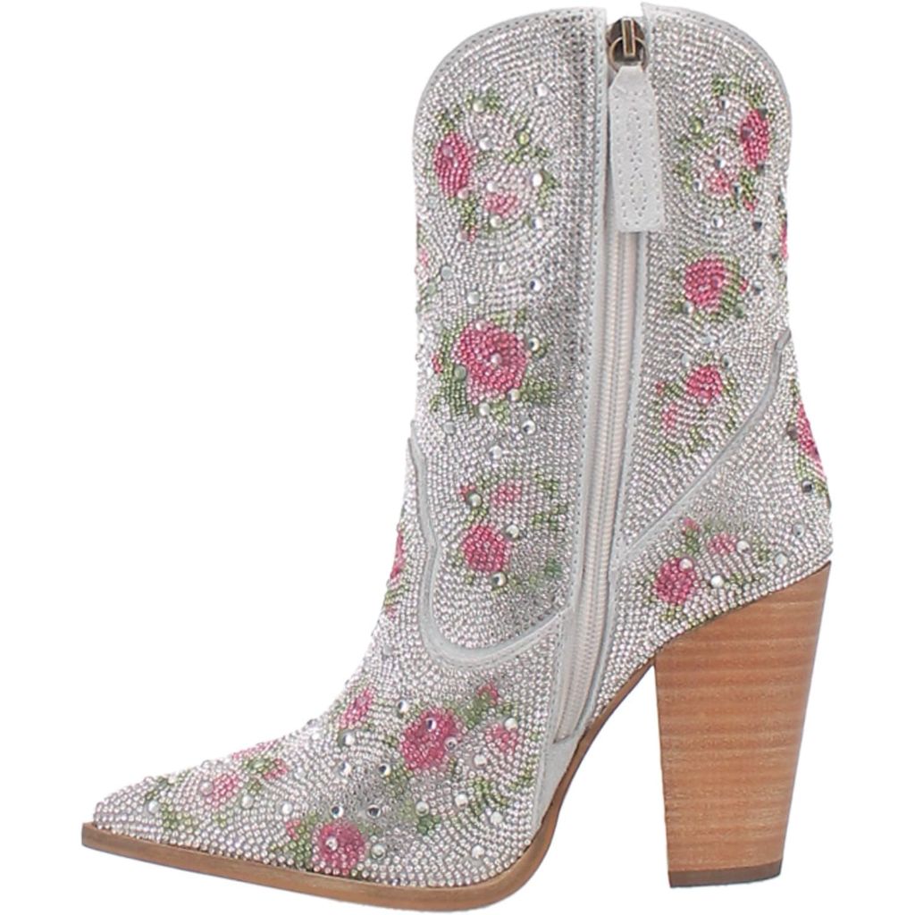 Dingo Neon Moon Leather & Rhinestones Bootie - Size 10