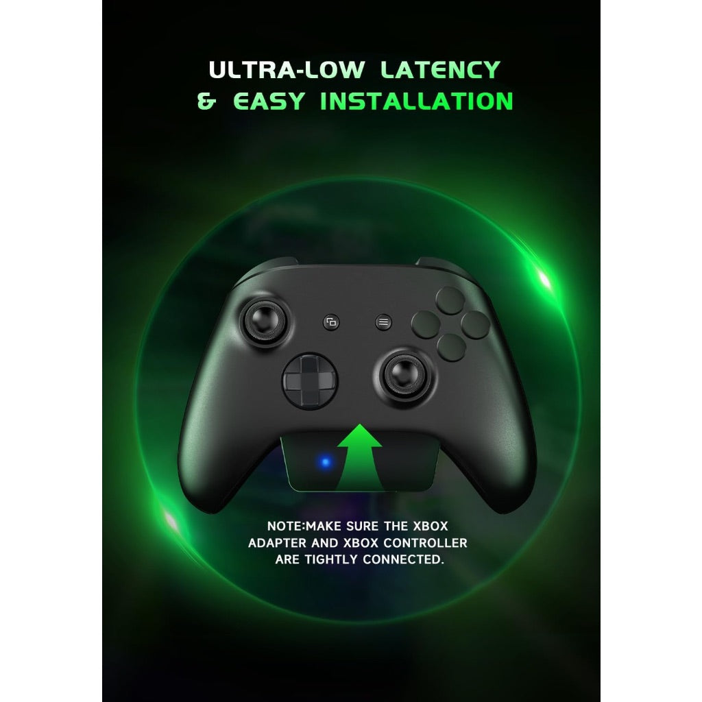 RYR Wireless Gaming Headset for Xbox Series X|S, Xbox One, PS5, PS4, Mac, Bluetooth 5.3, 3D Surround Sound, Rotatable Earmuffs, Gaming Headphones with Noise Canceling Microphones-Blackgreen