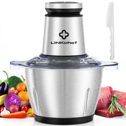 LINKChef Food Processor Small, 10 Cup Food Chopper with Container