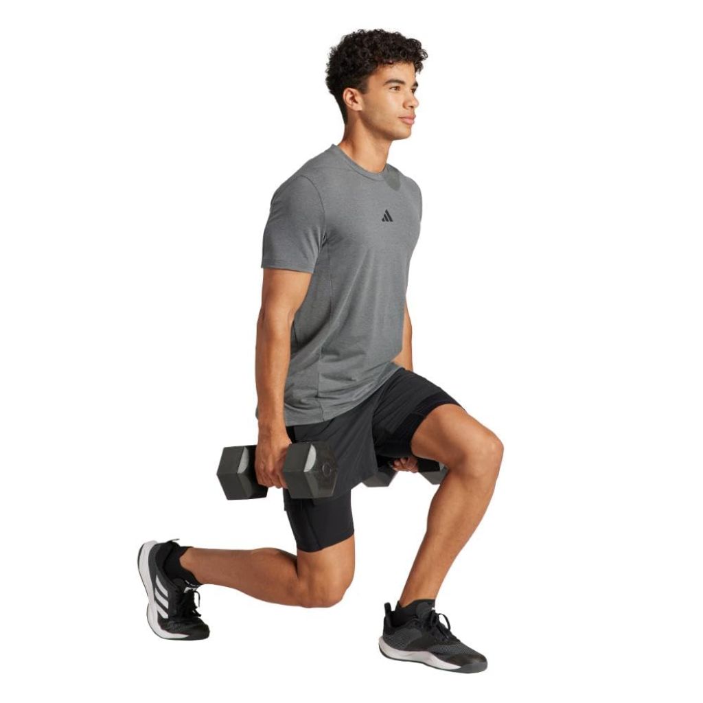 Adidas Men's Designed for Training Workout T-Shirt, Solid Grey, 3X-Large