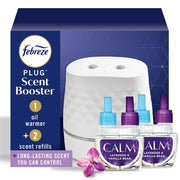 Febreze Plug Scent Booster Starter Kit w/2 Refills - White/Downy Calm