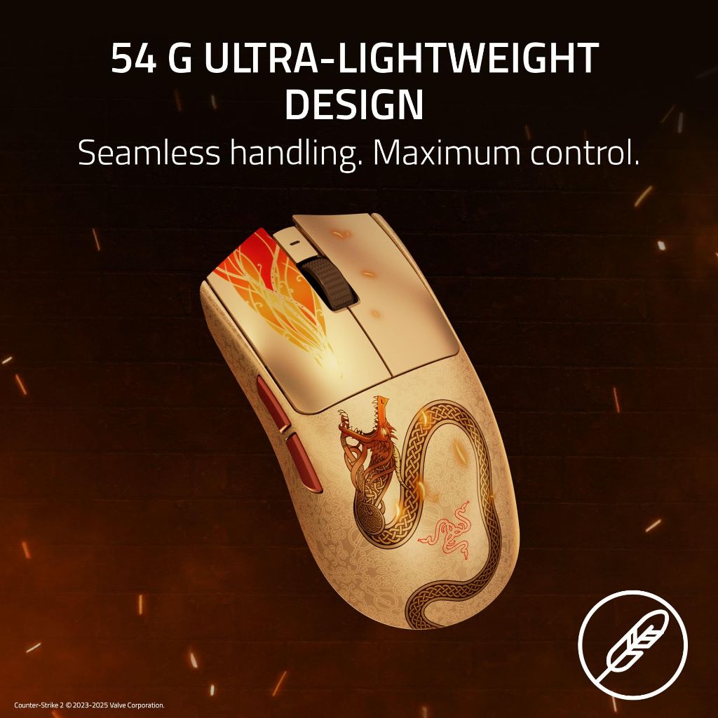 Razer Viper V3 Pro Wireless Esports Gaming Mouse Counter-Strike 2 Edition - SUMMON THE DRAGON LORE
