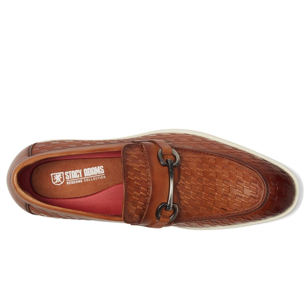 Stacy Adams Men's Salyer Moc Toe Slip On,TAN,8M