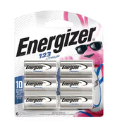 Energizer 123 Lithium Ion Battery, 3V, 6pk