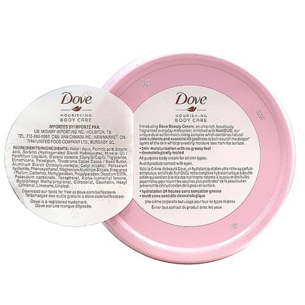 Dove Nourishing Body Care  Face  Hand  and Body Beauty Cream for Normal to Dry Skin Lotion for Women with 24-Hour Moisturization  12-Pack  2.53 Oz Eac