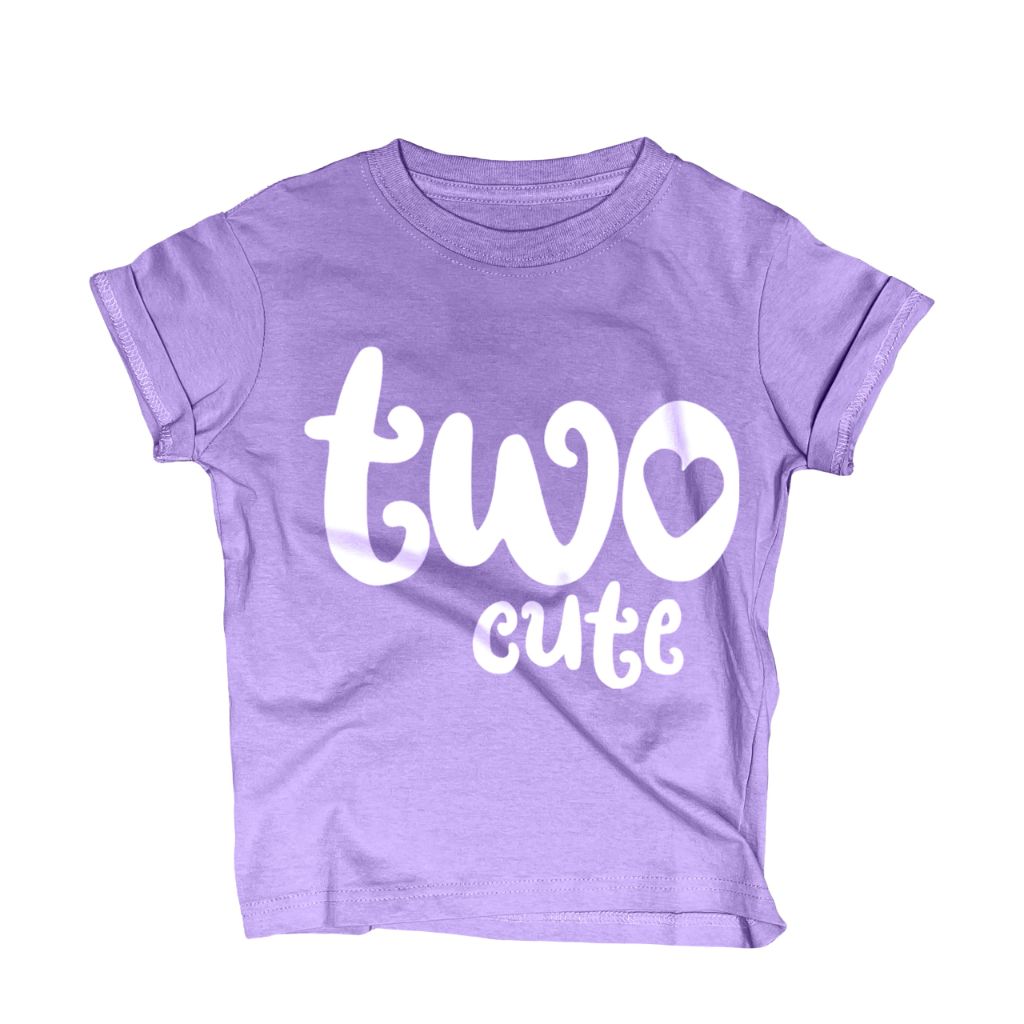 SZ 3T, Lalo & Luna Two Cute 2nd Birthday Outfit/T-Shirt for Two Year Old Girl