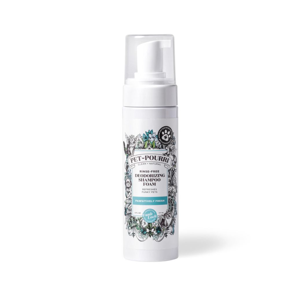 Poo-Pourri Rinse-Free Deodorizing Dry Shampoo for Dogs & Cats – Pineapple, Jasmine & Pear