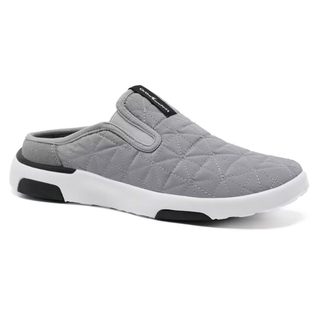 Men's Orthopedic Slip-On Loafers Walking Shoes: Comfortable Orthotic Loafers Spring Warm Gray Size 8