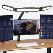 NUERPO LED Desk Lamp with Clamp,Adjustable Swing Arm Desks Lamps for Home Office,Dimmable Tempering Eye Care Desk Light Bright Modern Led Table Lamp Ultra Bright Architect Overhead Desk Light