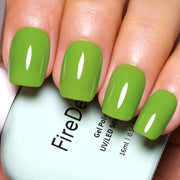 FIREDEEP - Brilliant Green Gel Nail Polish, 0.54 Fl Oz | Olive Green