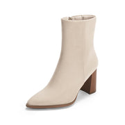 SZ 8.5, Coutgo Women's Ankle Boots | Beige