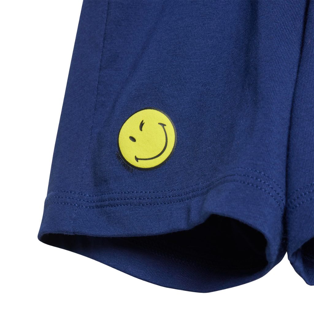 Adidas Unisex-Baby Adidas x Smiley World Sportswear Summer Set, Bliss Lilac/Dark Blue/Bright Yellow/White, 6 Months