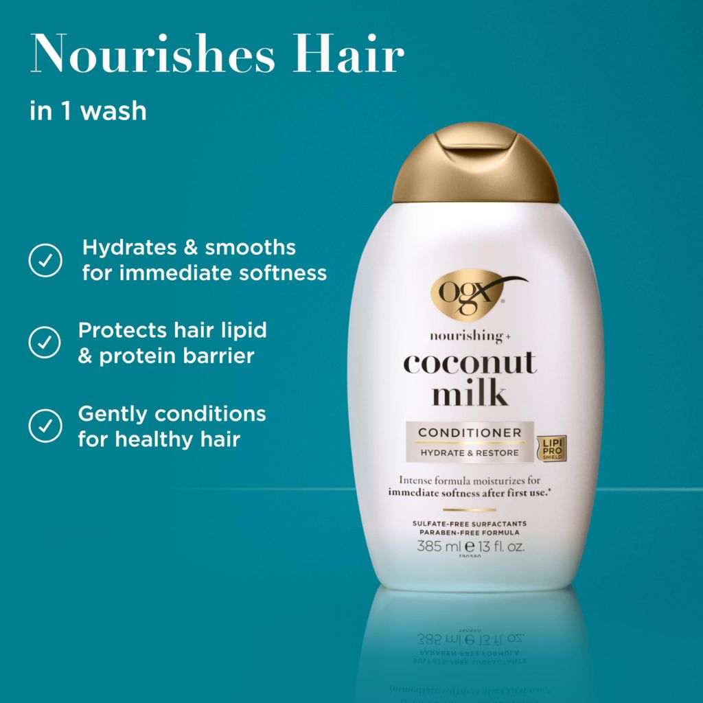 OGX Nourishing + Coconut Milk Conditioner, 13 fl. Oz