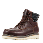 Sureway Men's 6" Soft Toe Waterproof Work Boot - Red Wine, Size 10.5
