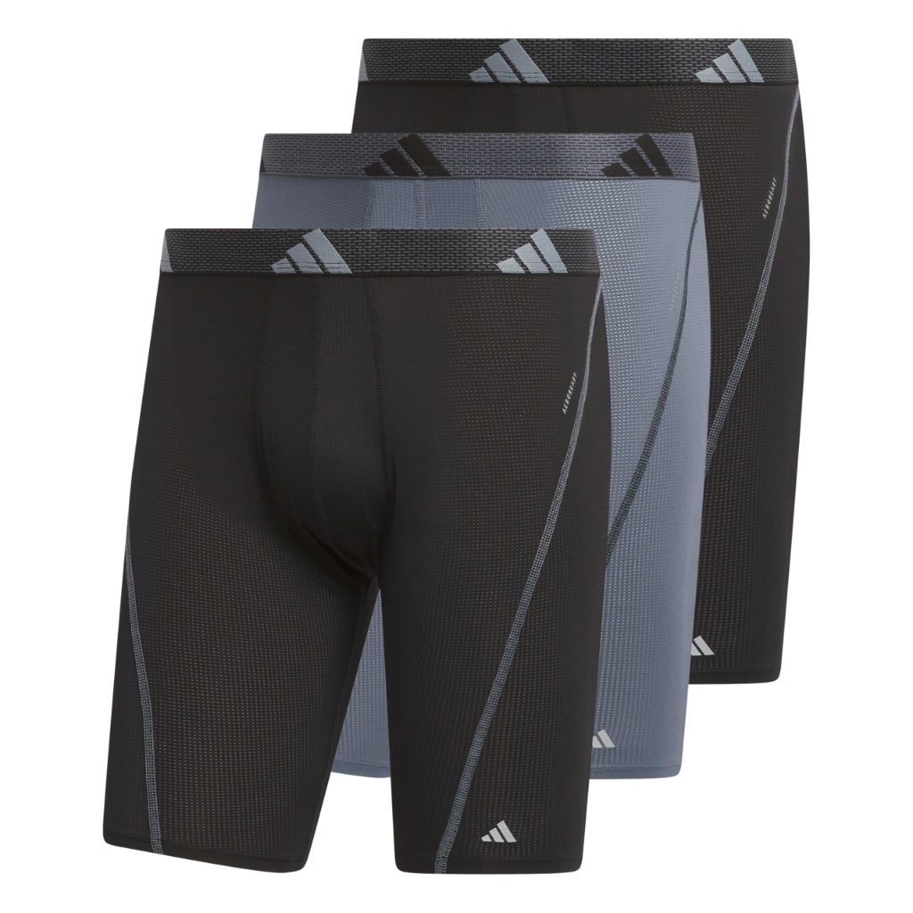 Performance Mesh Long Boxer Brief Underwear (3pk) - size M
