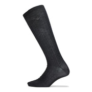 Emporio Armani Men's Classic Long Eagle Dress Socks, Chevron Black, Small-Medium
