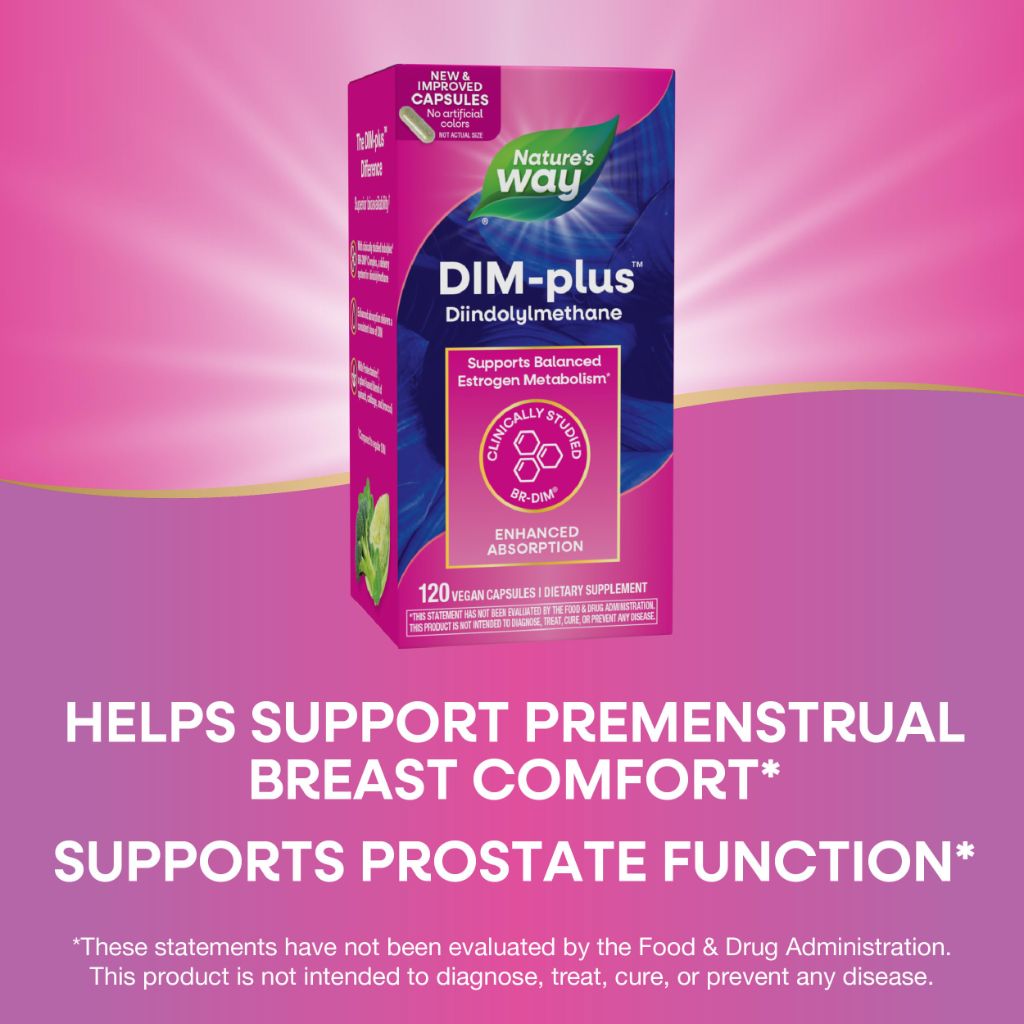 Nature's Way DIM-Plus DIM Supplement, 120 Capsules