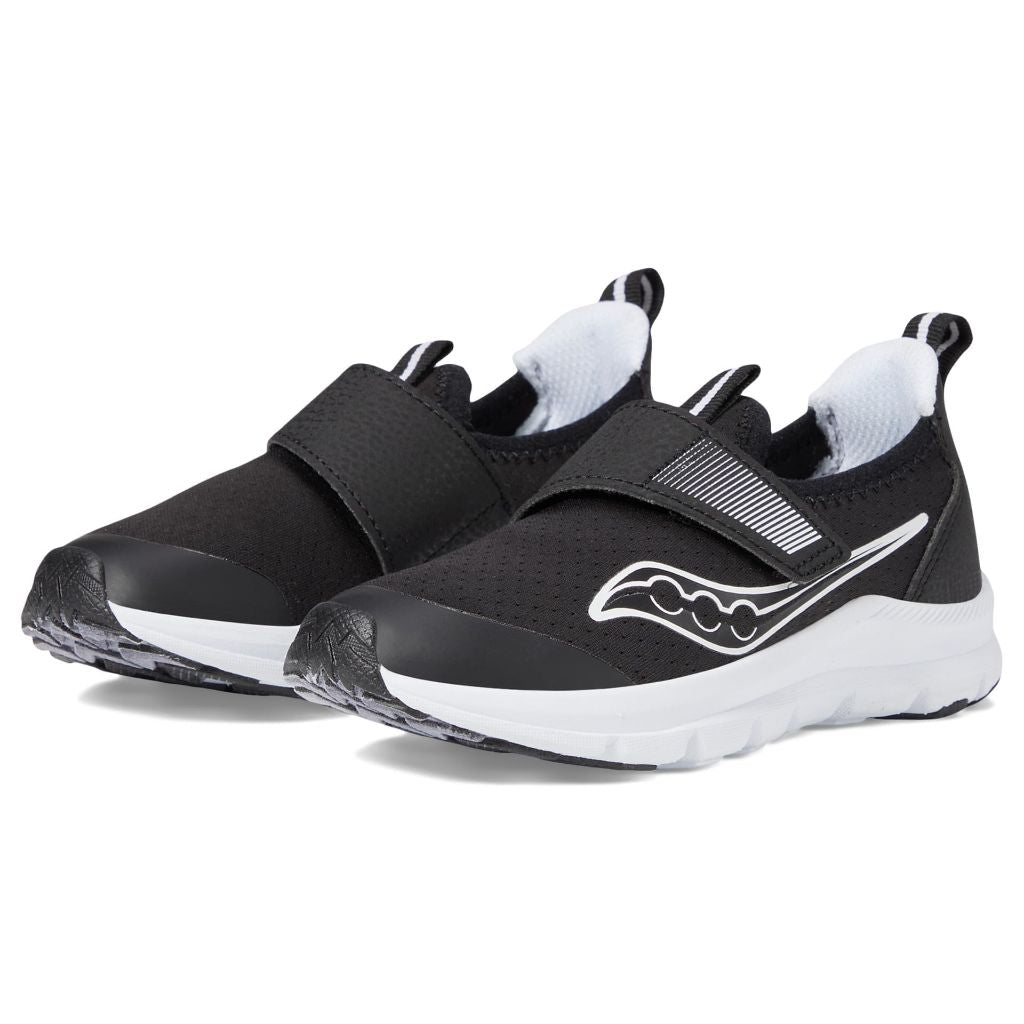 Saucony Breeze Sport JR Toddler Sneakers, Black/White - size 5