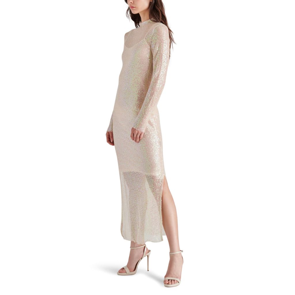 Steve Madden Apparel Blakely Dress, Natural, Large