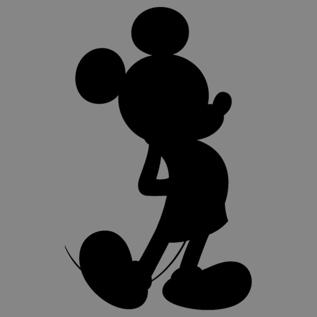 Boy's Mickey & Friends Mickey Mouse Pocket Silhouette Performance Tee - Charcoal Heather - Small