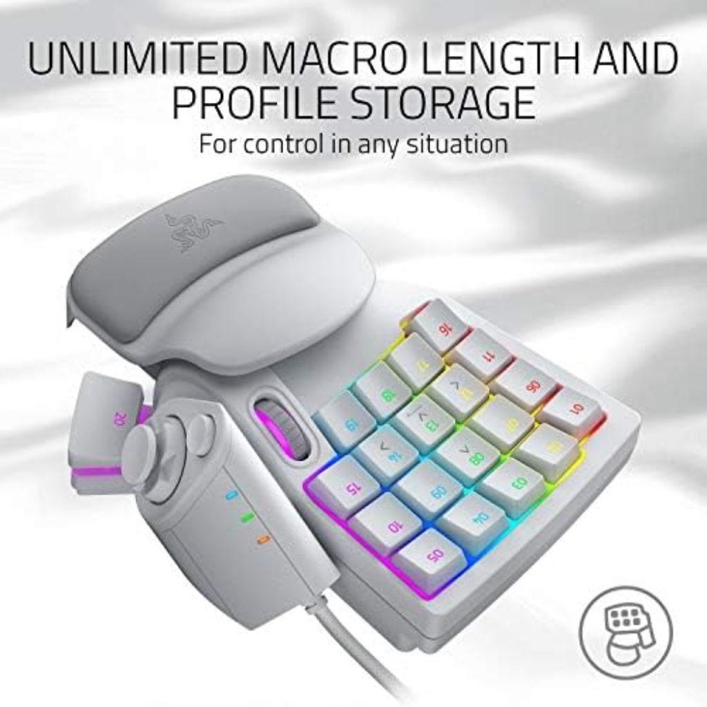 Razer Tartarus Pro Gaming Keypad - Mercury White