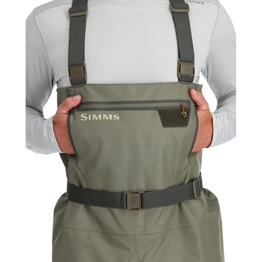 Simms Men's Tributary Stockingfoot Waders - Basalt, Size Large (9-11 Short)