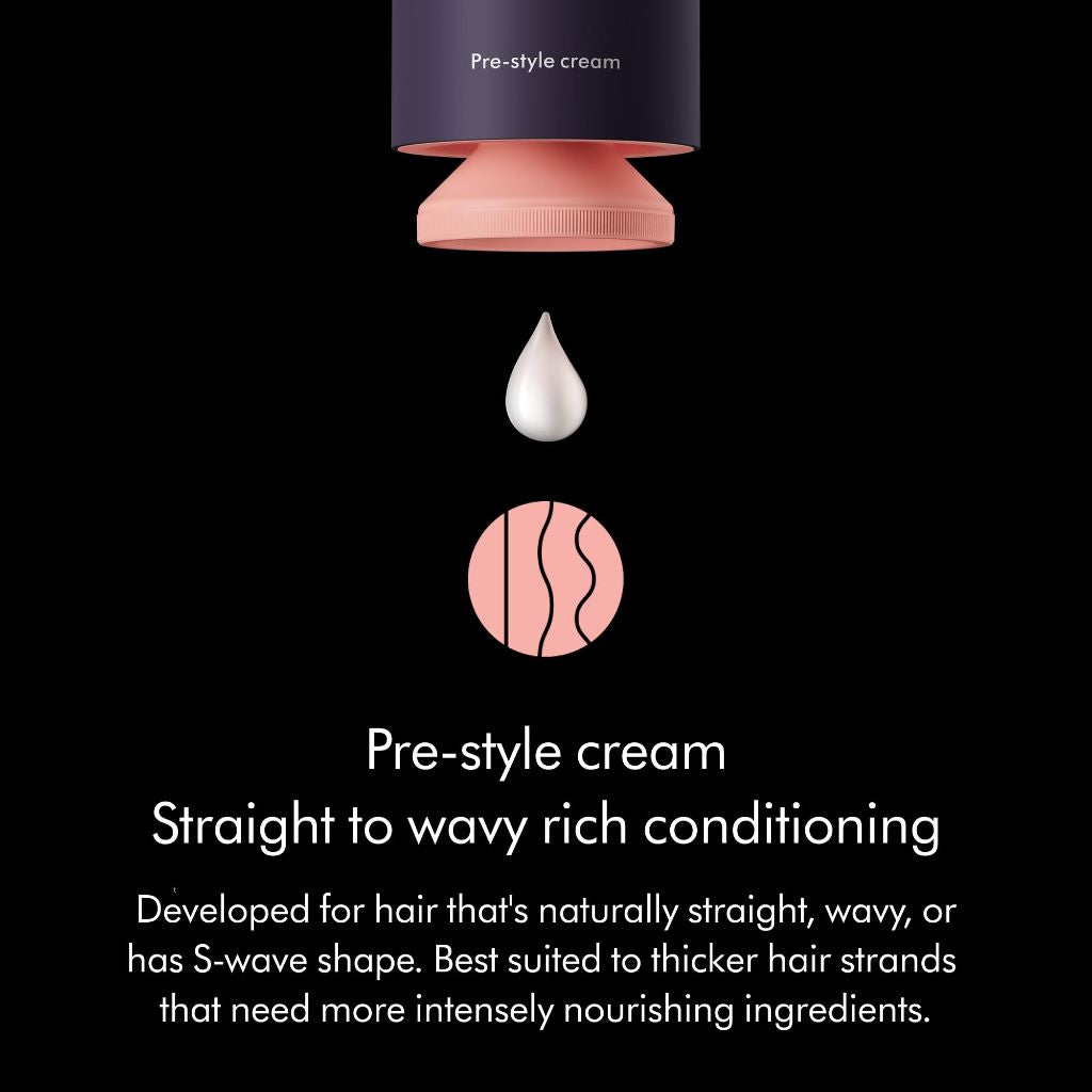 Dyson Chitosan Pre-Style Cream Straight to Wavy Rich Conditioning Cream - 3.38 fl. oz.