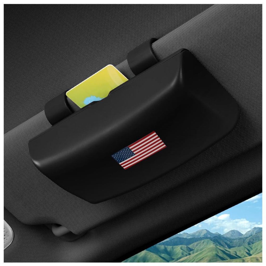 Figpade 2026 New Magnetic Sunglass Holder for Car Visor, Stylish Car Sunglass Holder with American Flag
