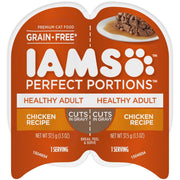 IAMS Perfect Portions Grain Free Cuts In Gravy Premium Adult Wet Cat Food Chicken Recipe - 2.64oz