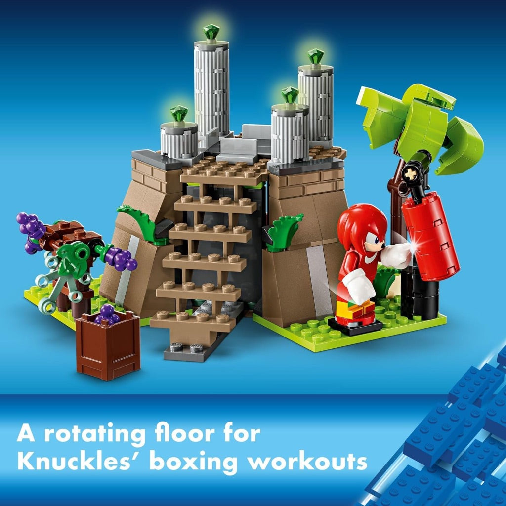 LEGO Sonic The Hedgehog: Knuckles and The Master Emerald Shrine Collectible Video Game Toy Building Set, Comes with 2 Sonic Action Figures, 76998