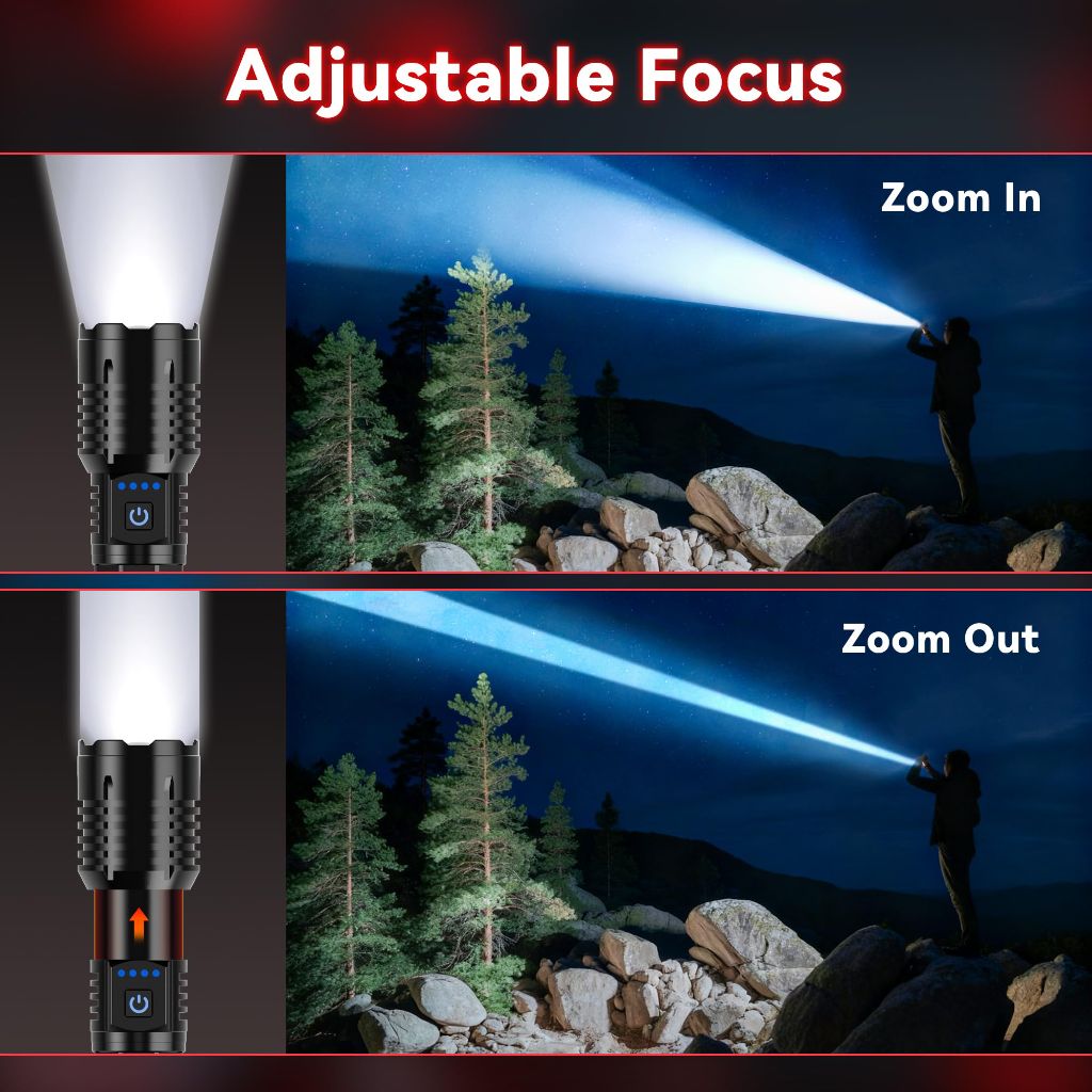 AUDERWIN G5 Rechargeable Flashlights 10000 High Lumens