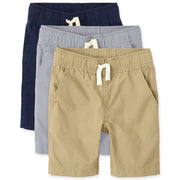 The Children's Place Boys Pull on Jogger Shorts (3-Pack), Size 16H